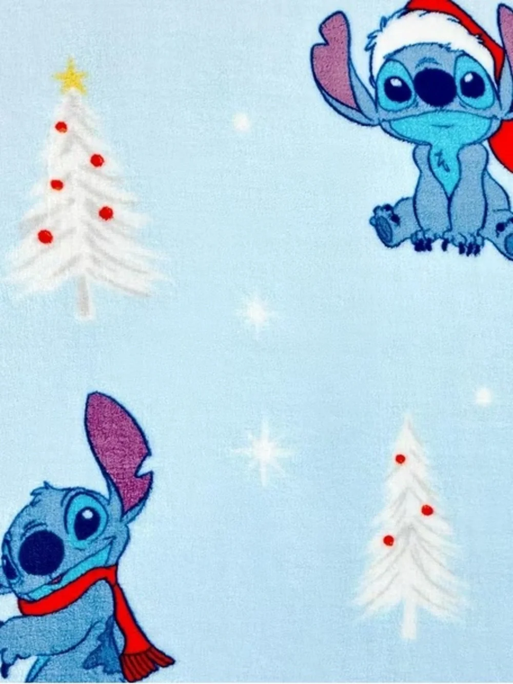 Disney Limited Edition Stitch Silk Touch Throw Blanket - Light Blu